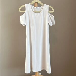 ⭐️⭐️PICK 5 / $20 Arshiner Girls White Cold Shoulder Dress Size 140 8-10